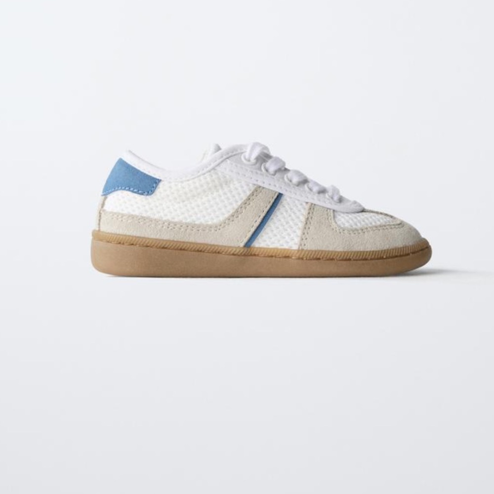 Zara White and Blue Casual Sneakers size 28